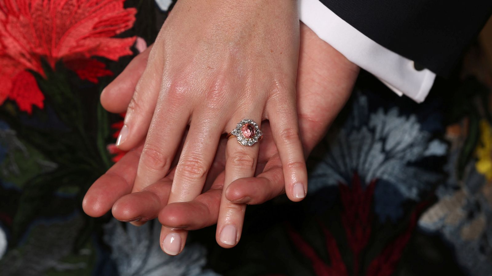 Foto: El anillo de compromiso de Eugenia de York. (Reuters)