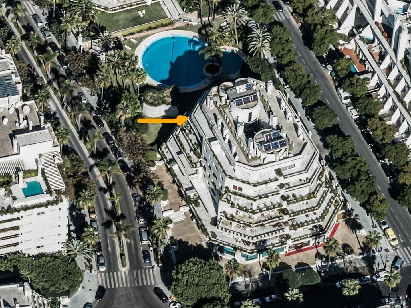 Imagen de Google Maps del dúplex de José Luis Sierra ahora subastado.