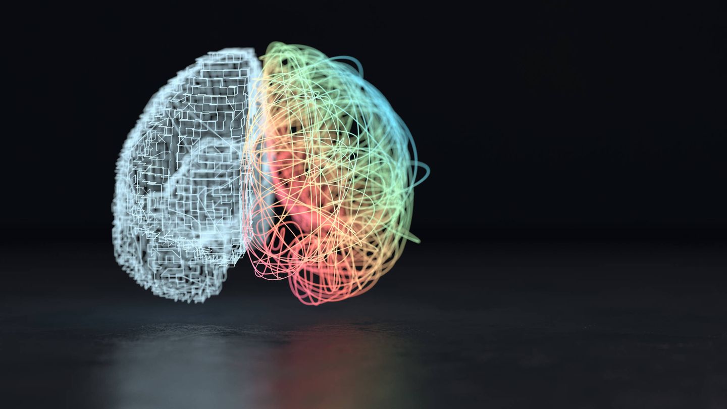 Representación de los hemisferios del cerebro. (iStock)