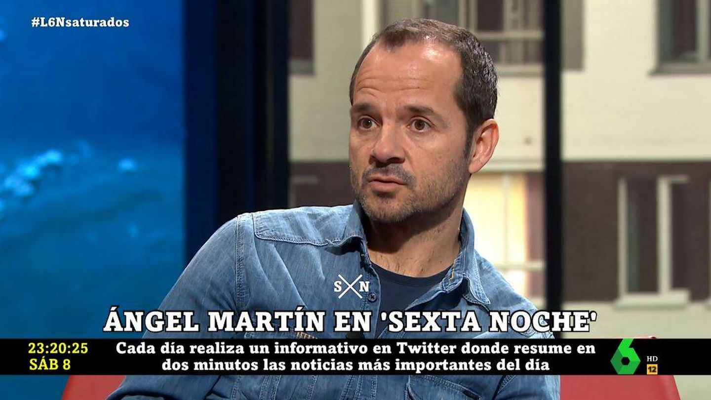 Ángel Martín en 'La Sexta noche'. (Atresmedia Televisión)