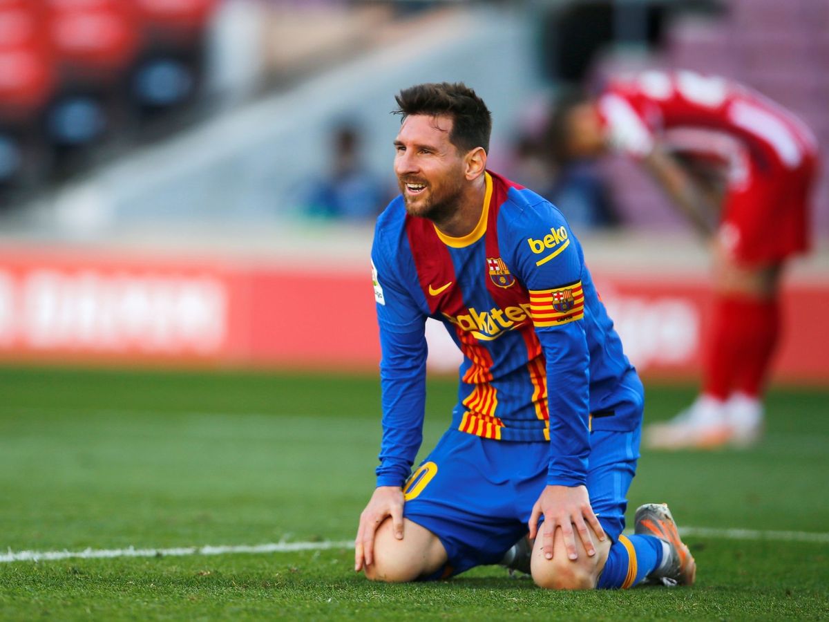 Foto: Leo Messi se desespera ante el Atlético de Madrid. (EFE)