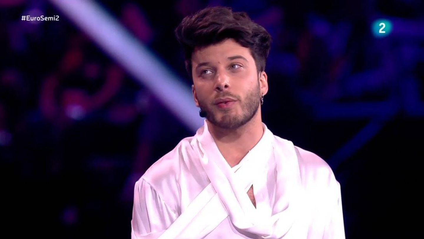 Blas Cantó, en la segunda semifinal de Eurovisión 2021. (RTVE)