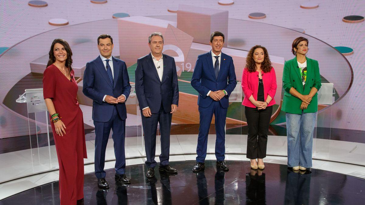 Los looks del debate andaluz, a examen: del mono de Olona a la camiseta de Lorca de Teresa Rodríguez
