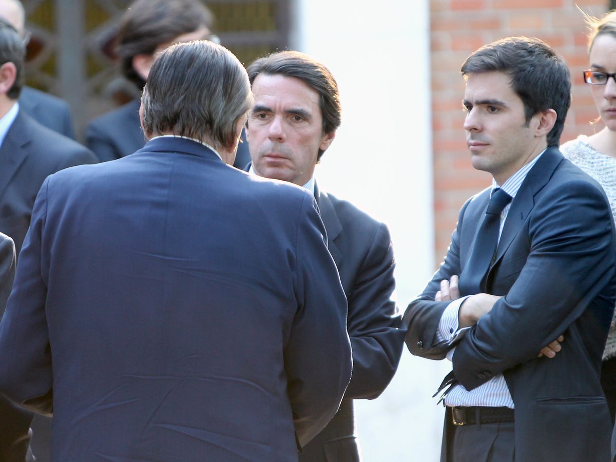 Foto: El expresidente José María Aznar y su hijo José María Aznar Jr. (I.C.)