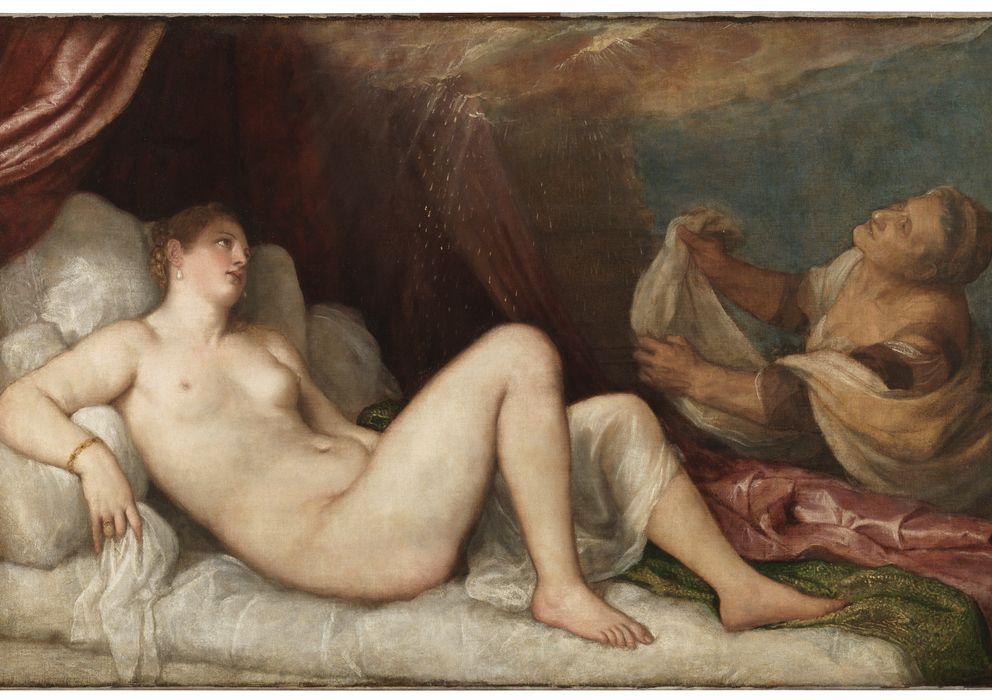 Foto: La visión de Dánae, incluida en la colección Wellington, que el Museo del Prado ha atribuido a Tiziano. 