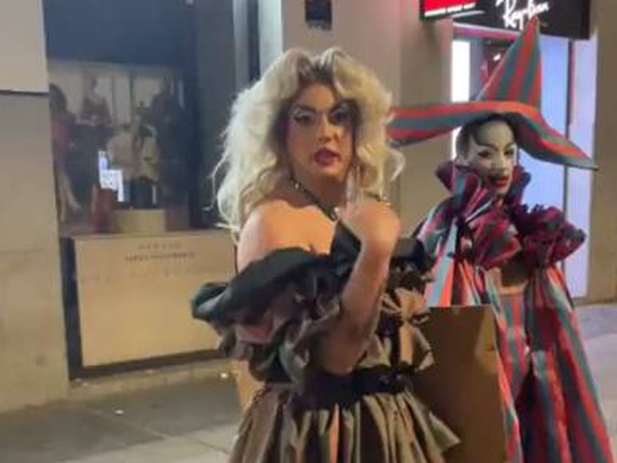 Foto: Una artista drag denuncia una agresión homófoba en plena Gran Vía de Madrid: "Fue bastante desagradable".(Twitter)