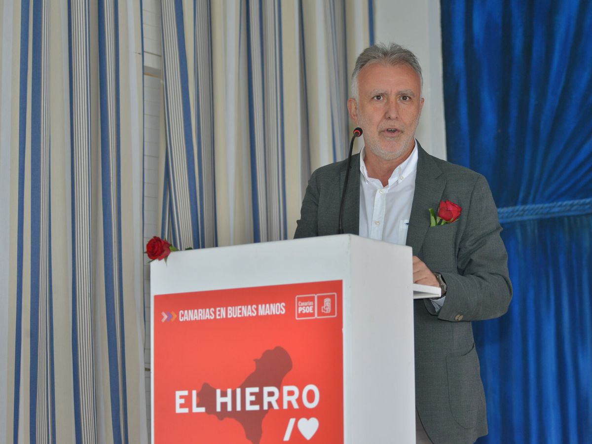 Foto: Ángel Víctor Torres, presidente de Canarias y candidato del PSOE. (EFE/Gelmert Finol)