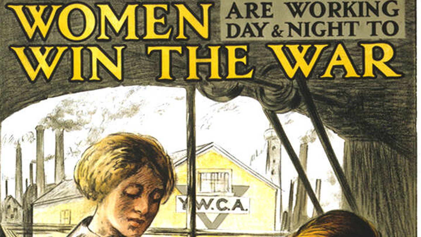  Cartel donde se promueve el trabajo femenino. (Wikimedia commons)