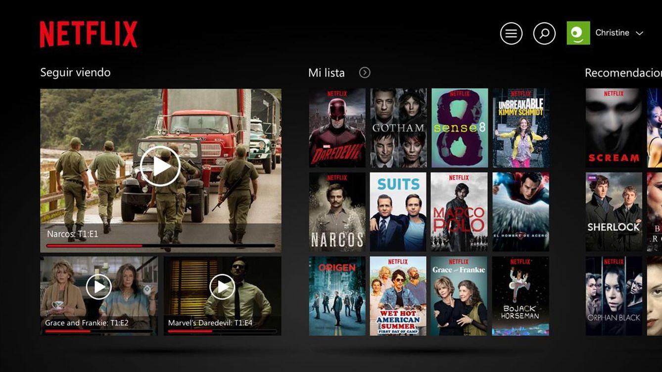 Netflix en Windows 10