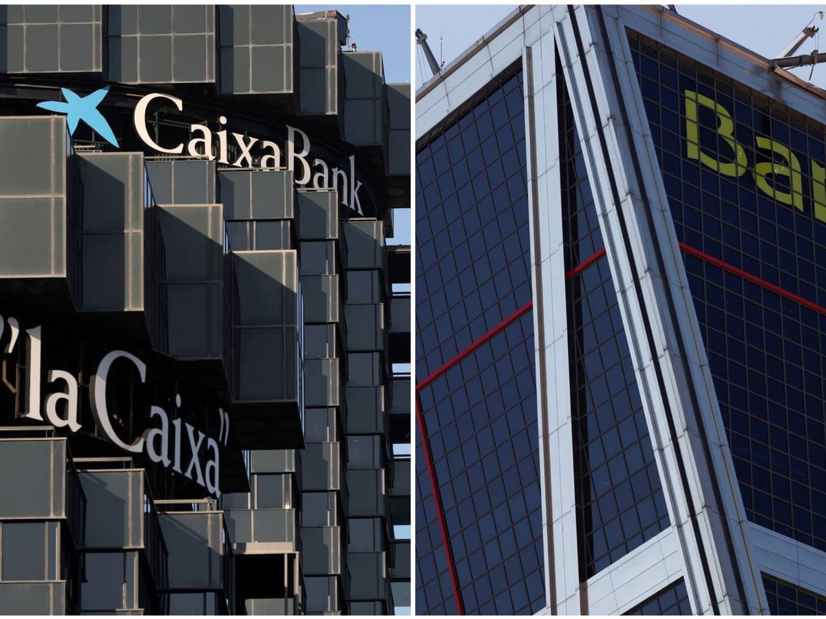 Foto: Caixabank y Bankia. (EC)