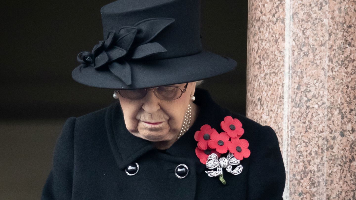 La reina durante el Día del Armisticio celebrado en Londres el pasado noviembre. (Reuters)