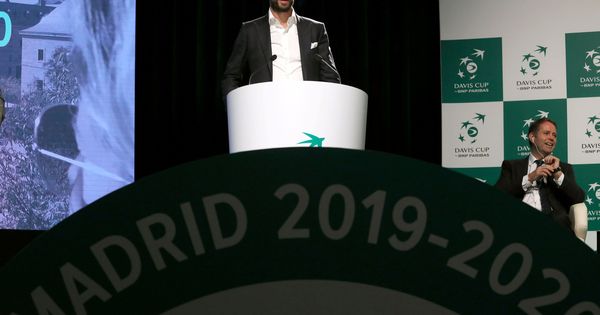Foto: Gerard Piqué, durante la presentación de la renovada Copa Davis, en Madrid. (Reuters)