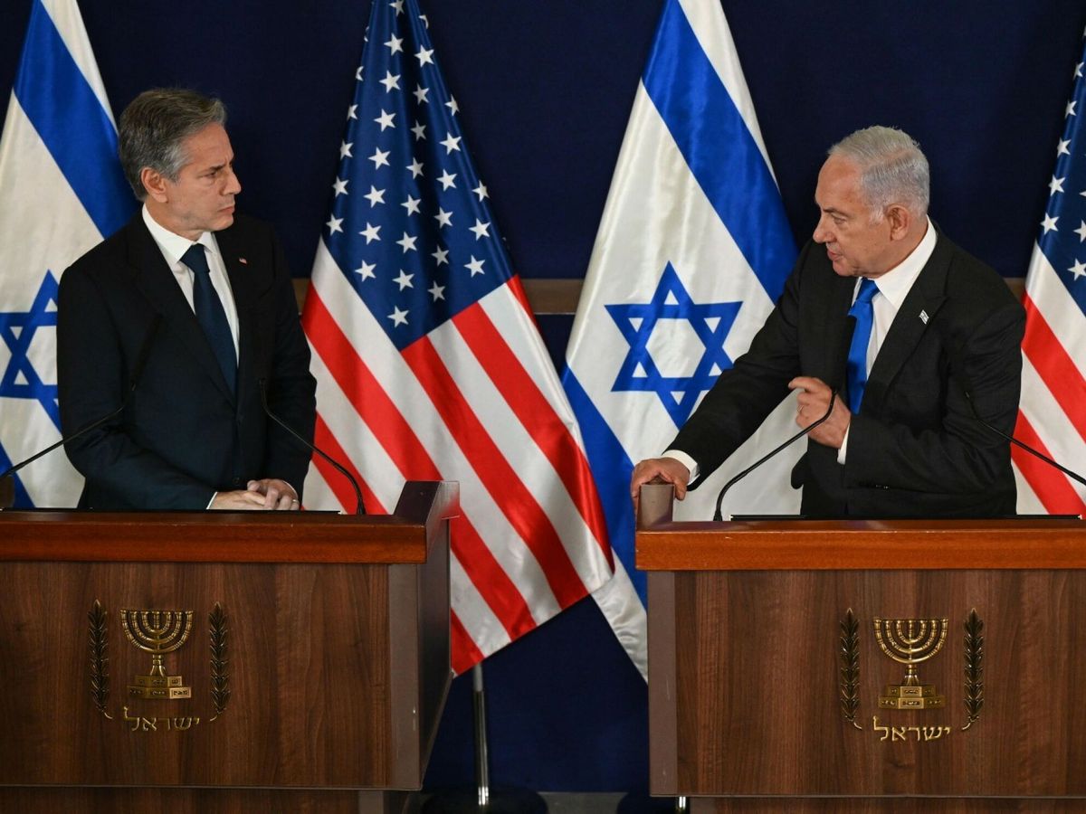 Foto: Antony Blinken junto a Benjamin Netanyahu. (Europa Press)