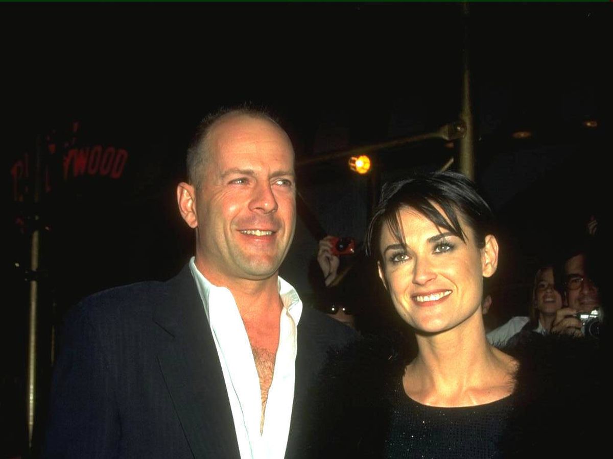 Foto:  Bruce Willis y Demi Moore, en 1998. (Getty)
