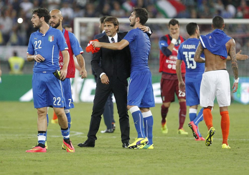 Foto: Conte inició su andadura con Italia ganando a Holanda (EFE).