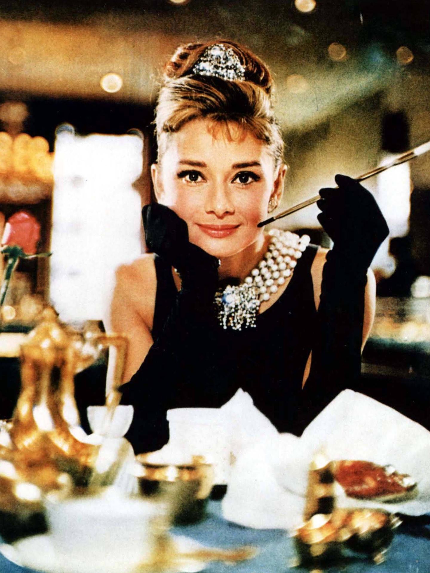 Audrey Hepburn, en la inolvidable 'Desayuno con diamantes'.