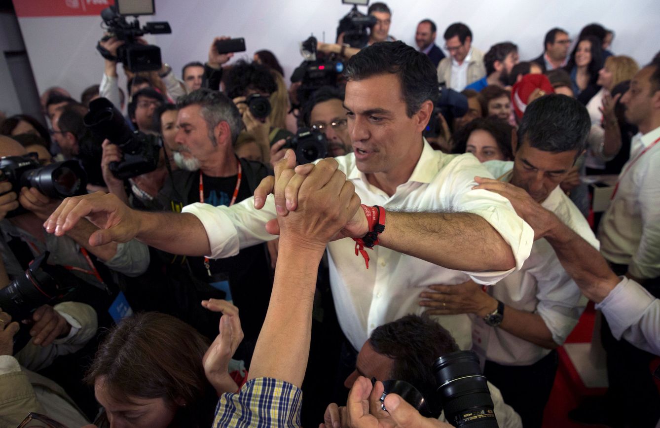 Pedro Sánchez, tras su victoria en las primarias. (Reuters)