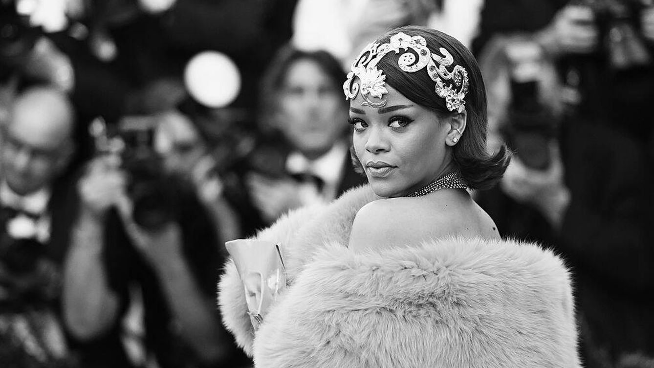 Foto: Rihanna, en la Met Gala. (Getty/Mike Coppola)