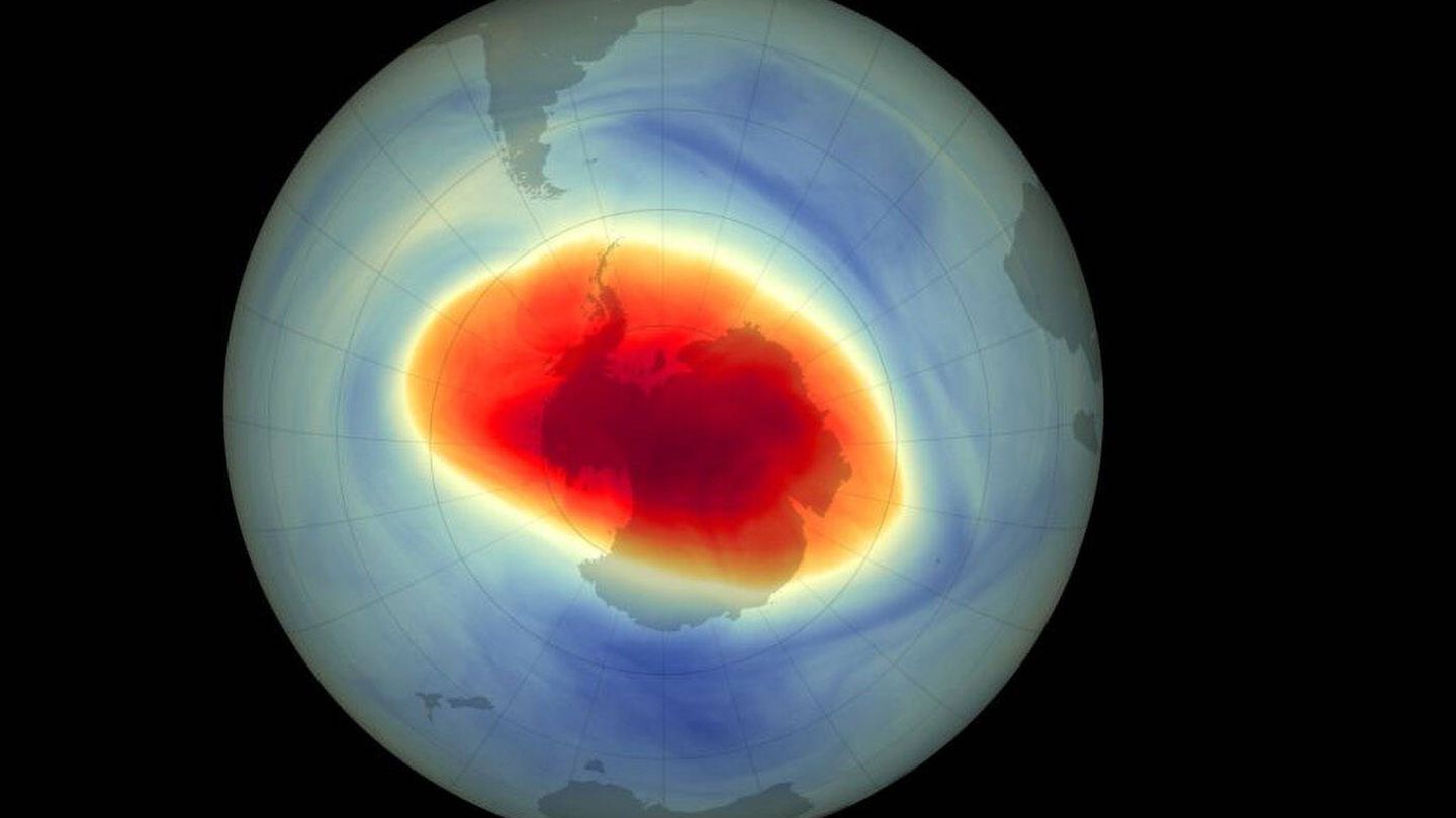 Agujero de la capaz de ozono. (NASA)