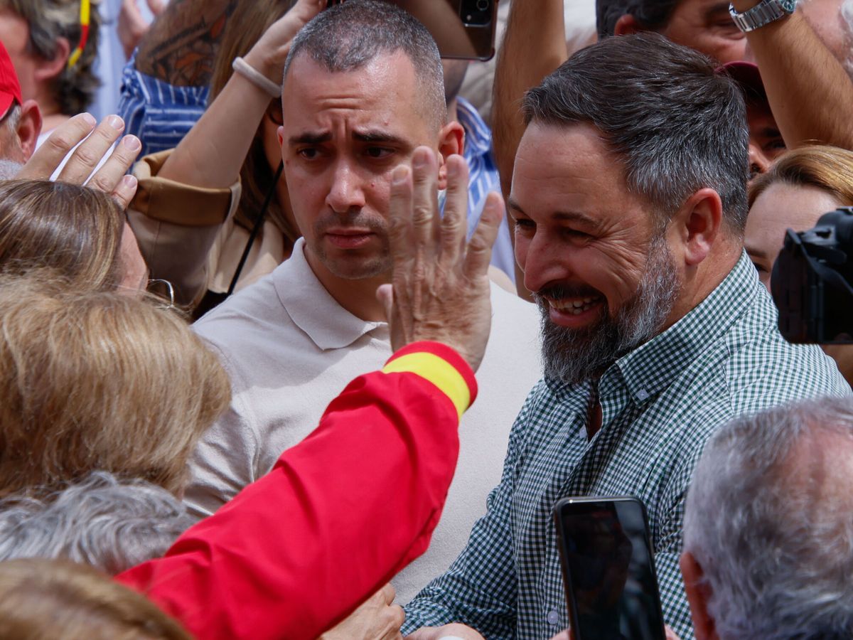 Foto: El líder de Vox, Santiago Abascal, durante un acto en Palma de Mallorca. (EFE/Cati Cladera)
