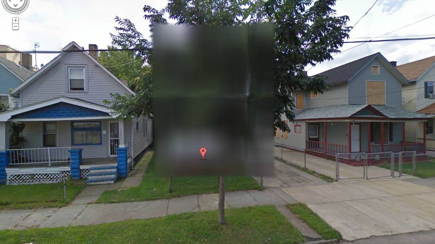Casa borrada en Street View