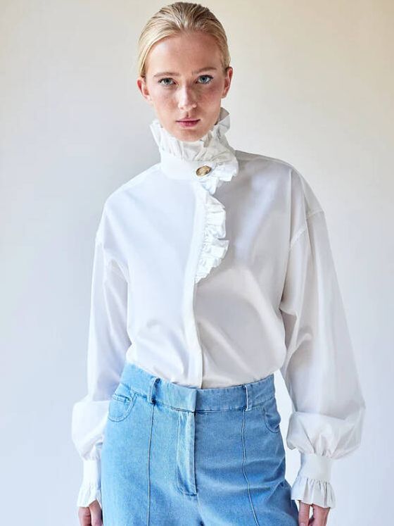 La blusa de Off-White lucida por Victoria Federica. (Cortesía)