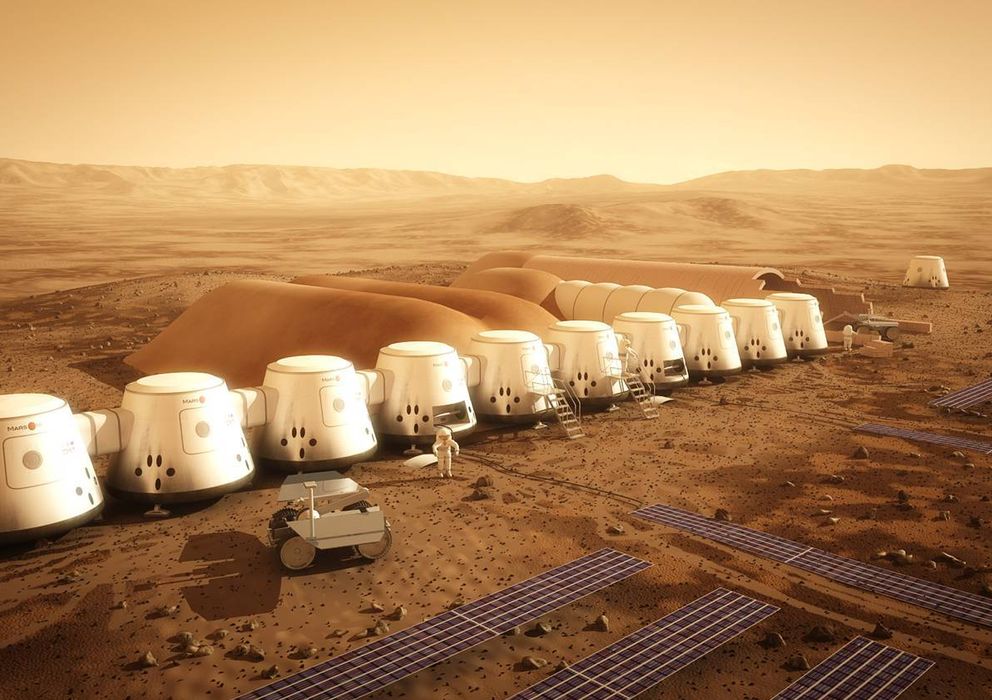 Foto: Proyección de la colonia planteada por Mars One (Mars One)