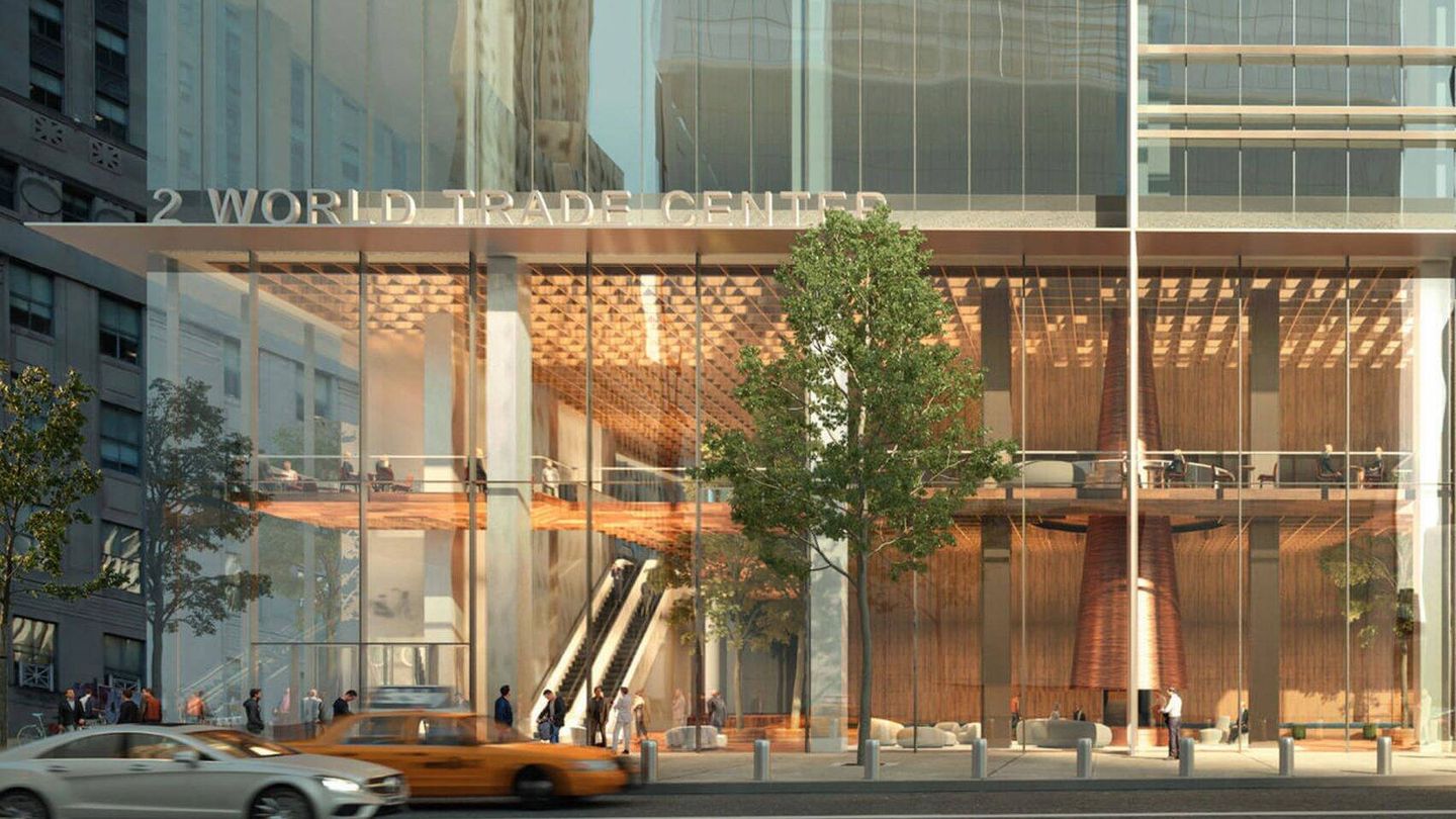 La entrada del nuevo 2 World Trade Center (Foster and Partners)