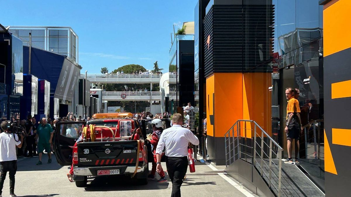 Un incendio en el motor home de McLaren siembra el caos en el GP de España