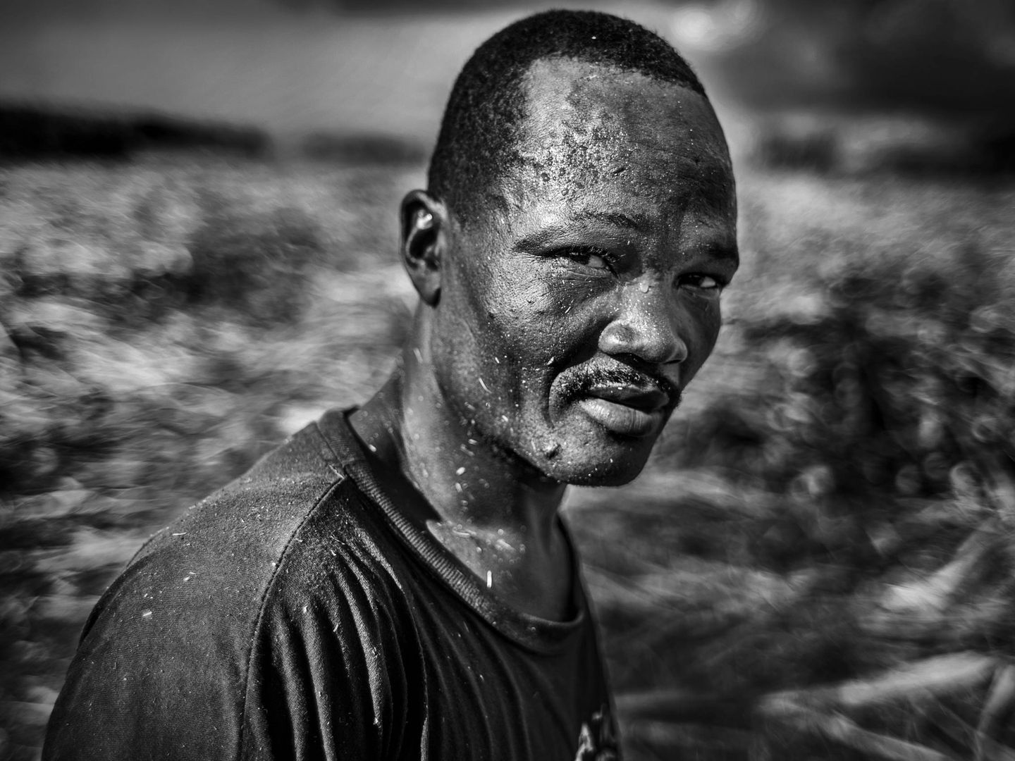Uno de los trabajadores haitianos de San Pedro de Macorí. (J. Arcenillas)