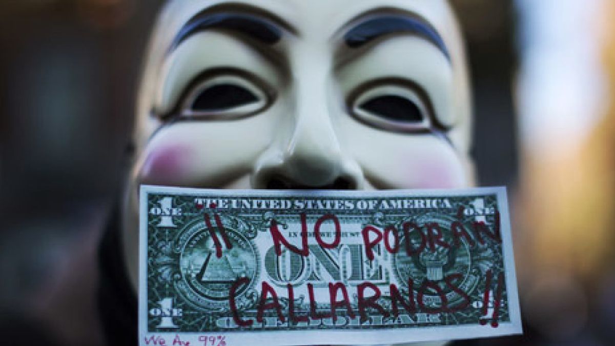 Anonymous se solidariza con el 25-S y apunta al Gobierno