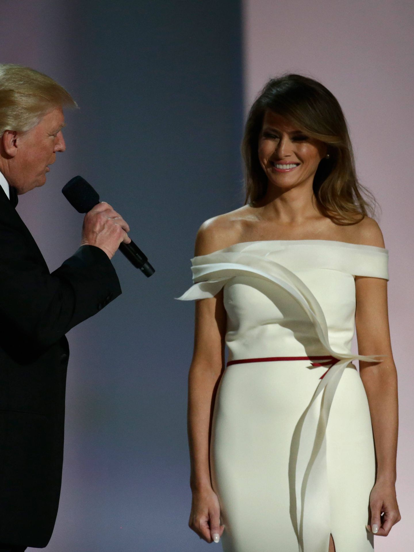  Donald y Melania Trump, en la Inauguration Liberty Ball. (Getty)