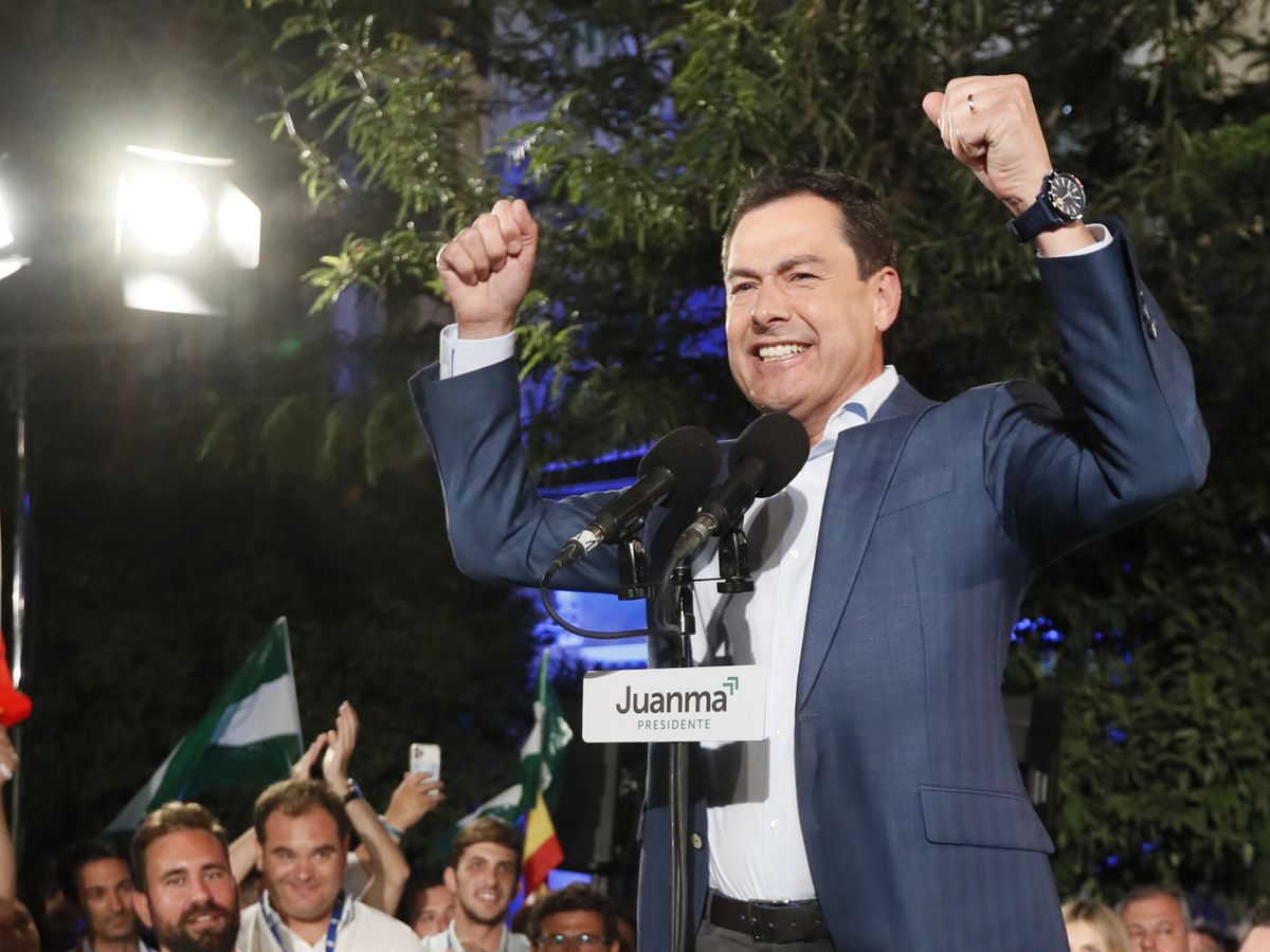 Foto: Juanma Moreno ha dado al PP una histórica mayoría absoluta en Andalucía.