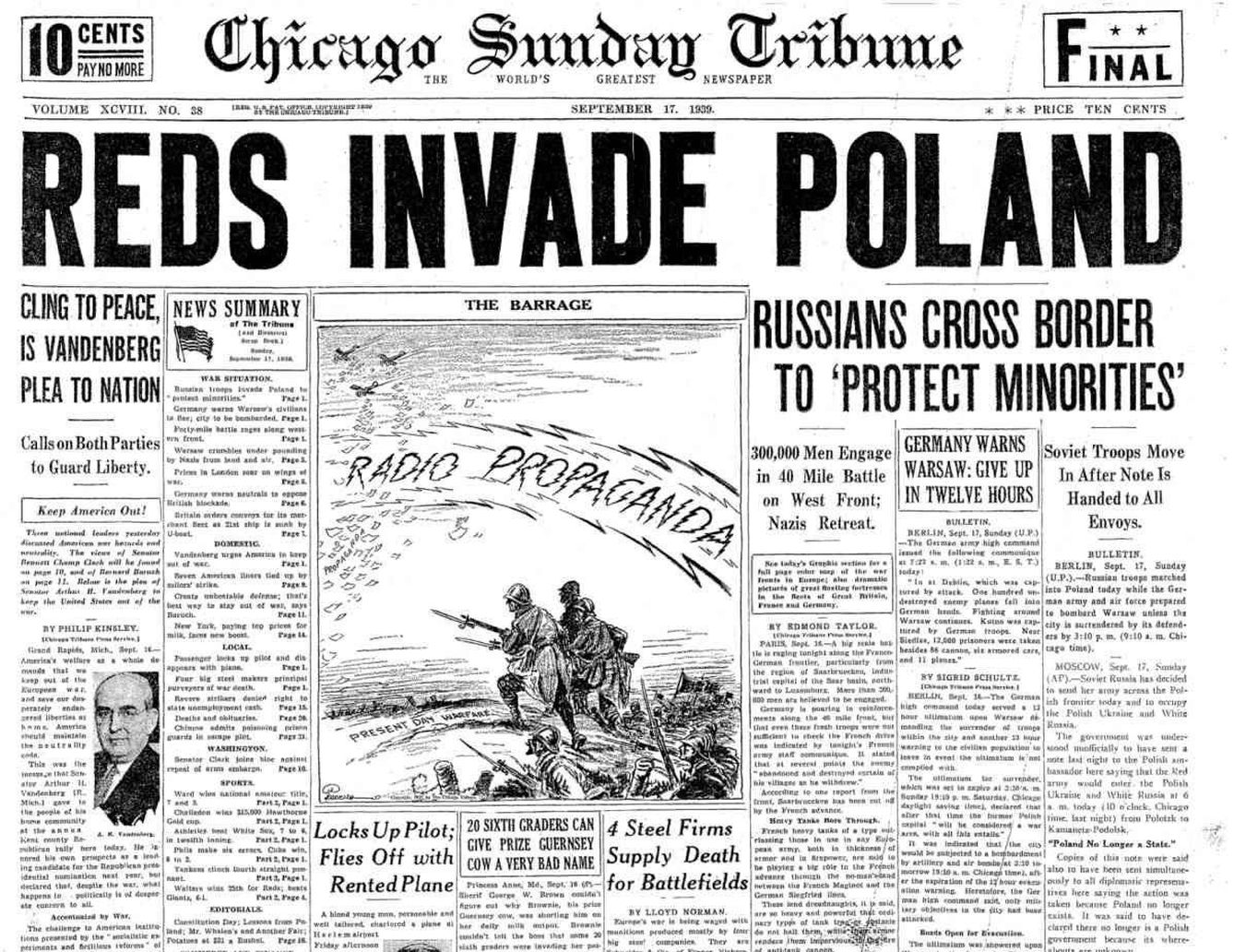'Los rojos invaden Polonia'.