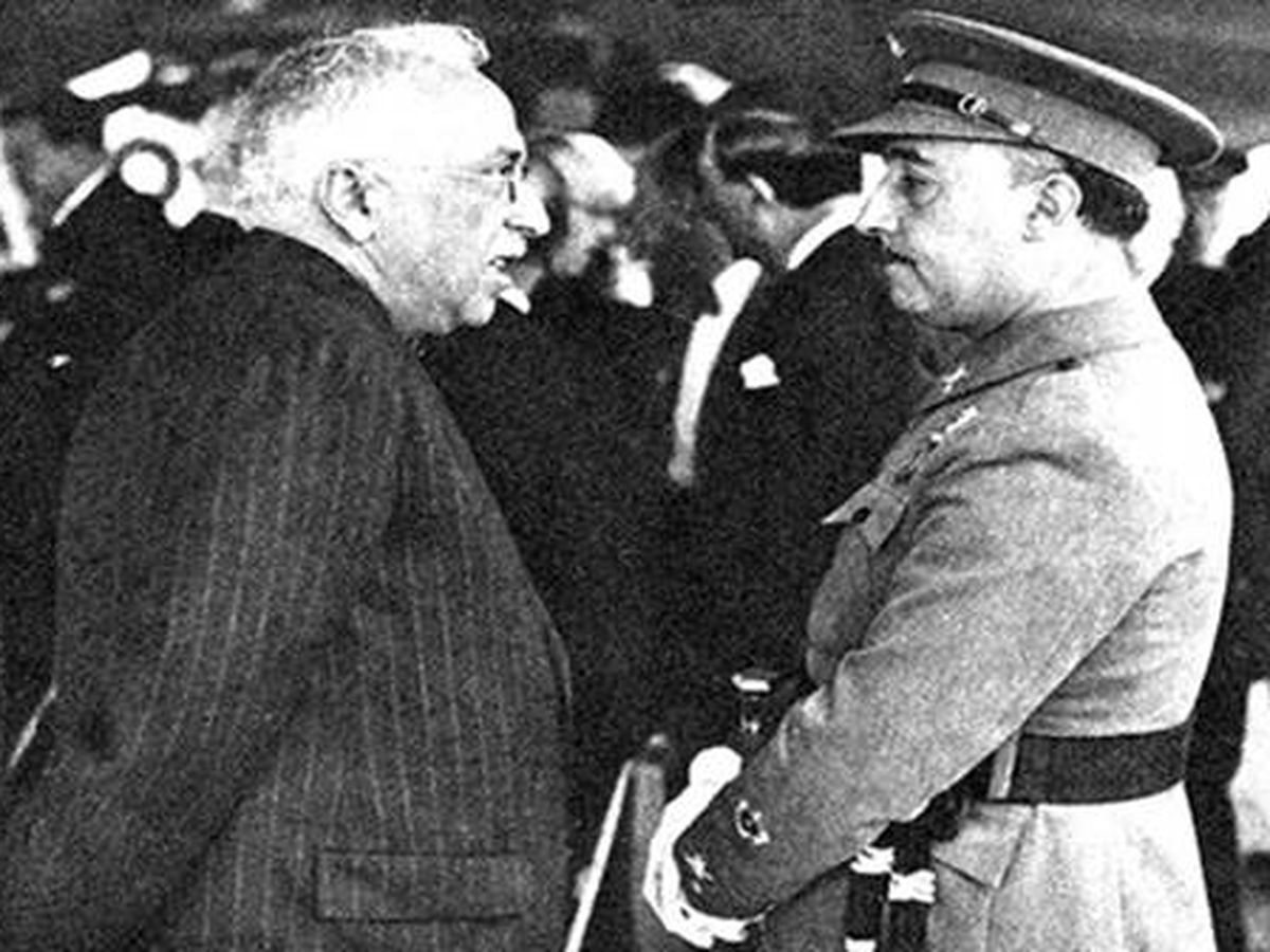 Foto: Niceto Alcalá-Zamora con Francisco Franco.