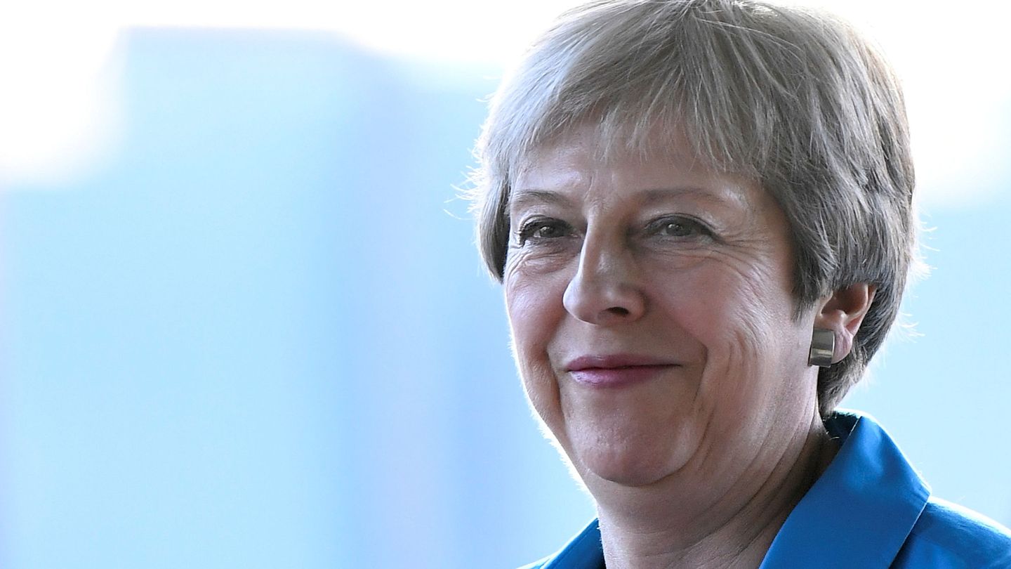 Theresa May a su llegada al congreso del Partido Conservador en Birmingham.  (Reuters)