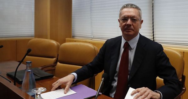 Foto: Gallardón, en su comparecencia en la Asamblea de Madrid. EFE