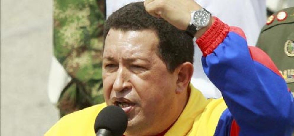 Foto: Chávez amenaza al presidente de la filial del BBVA con la expropiación
