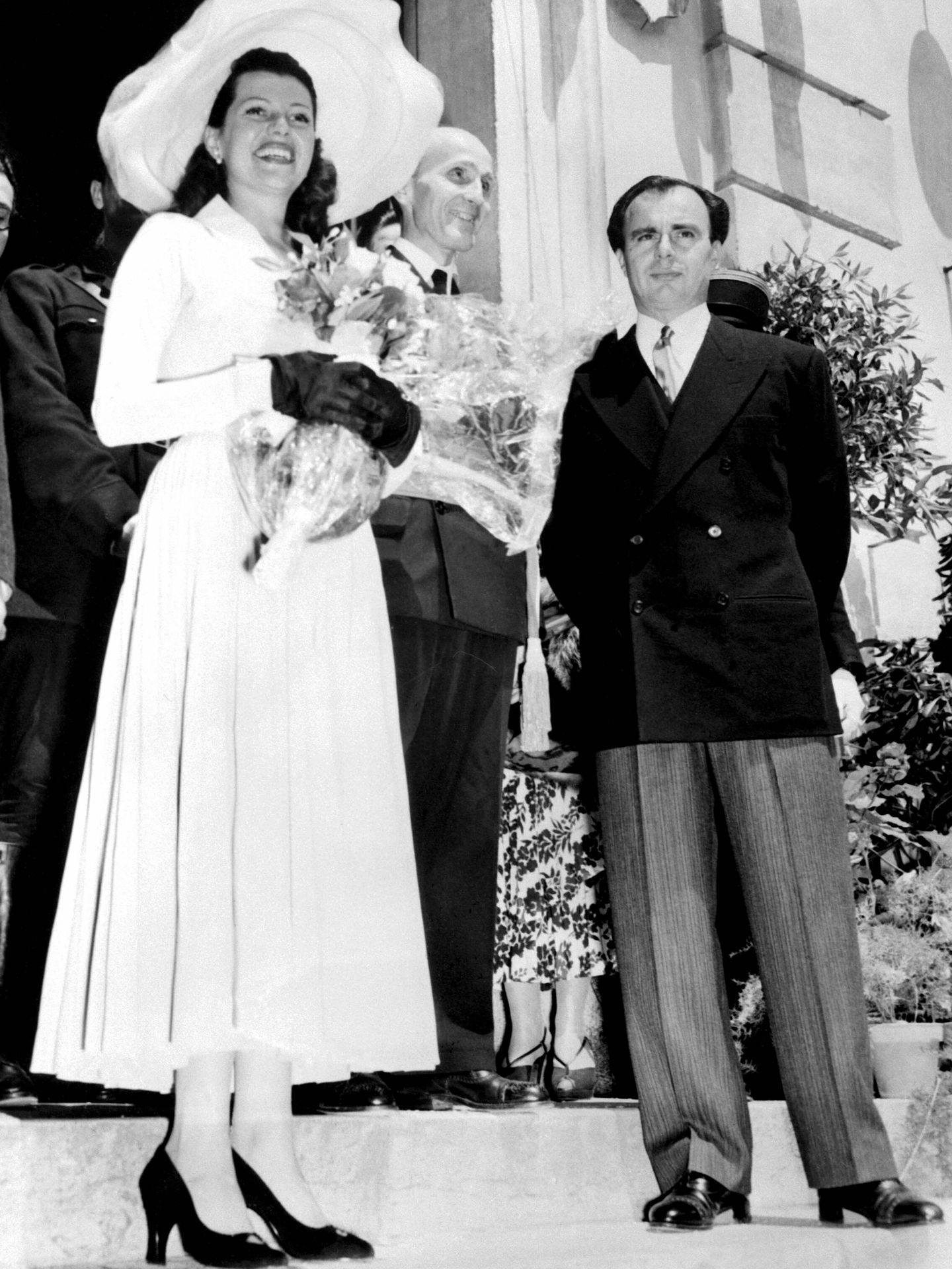 Rita Hayworth y Alí Khan, el día de su boda. (Cordon Press)