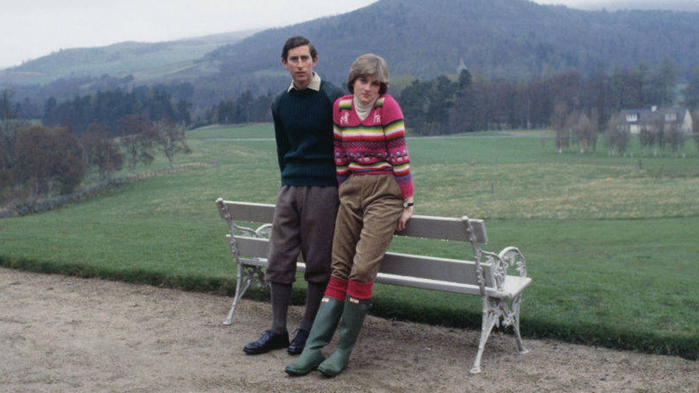 Charles y Diana, en una imagen retrospectiva. (Getty)
