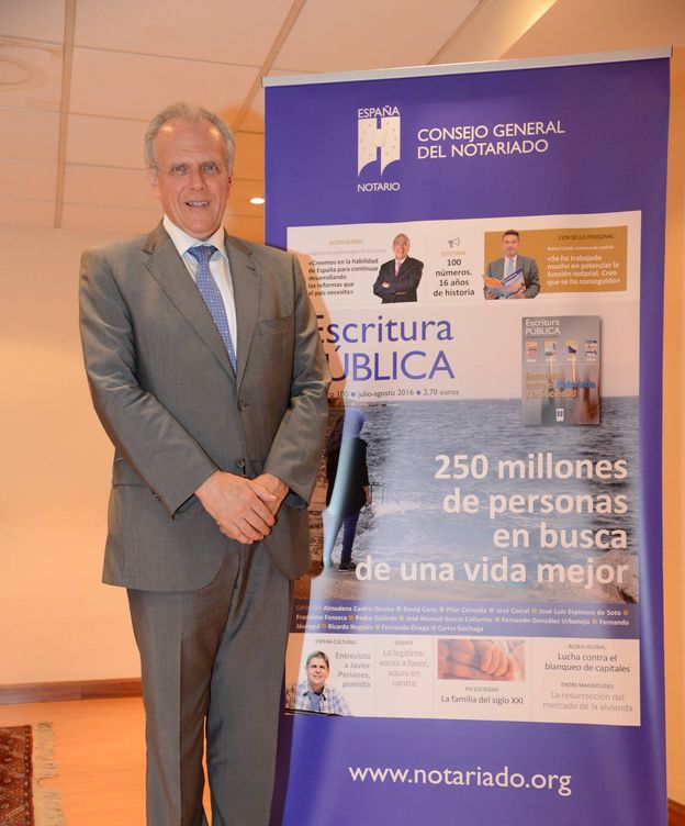 Foto: José Manuel García Collantes, presidente del Notariado.