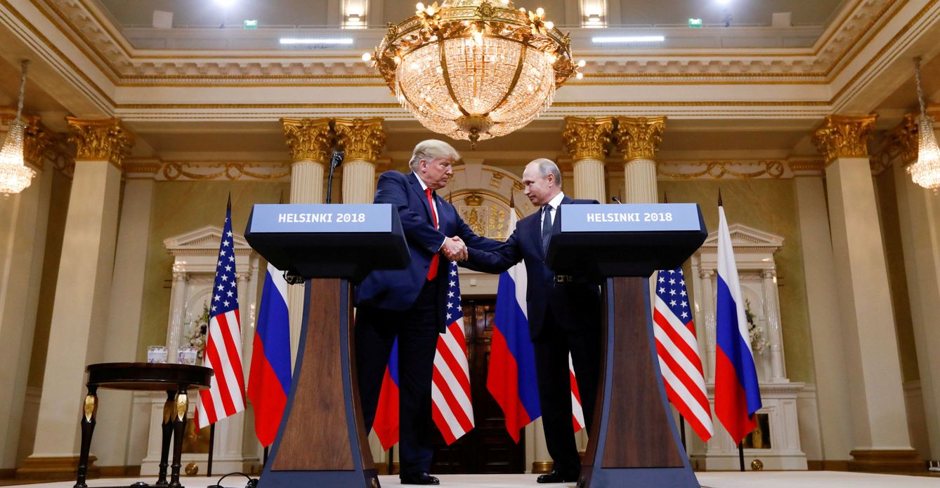 Trump y Putin en Helsinki. (Reuters) 