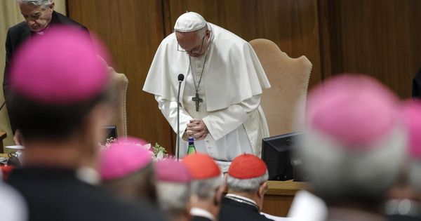 Foto: El papa Francisco durante la cumbre para anlizar los abusos a menores por parte del clero. (Efe)
