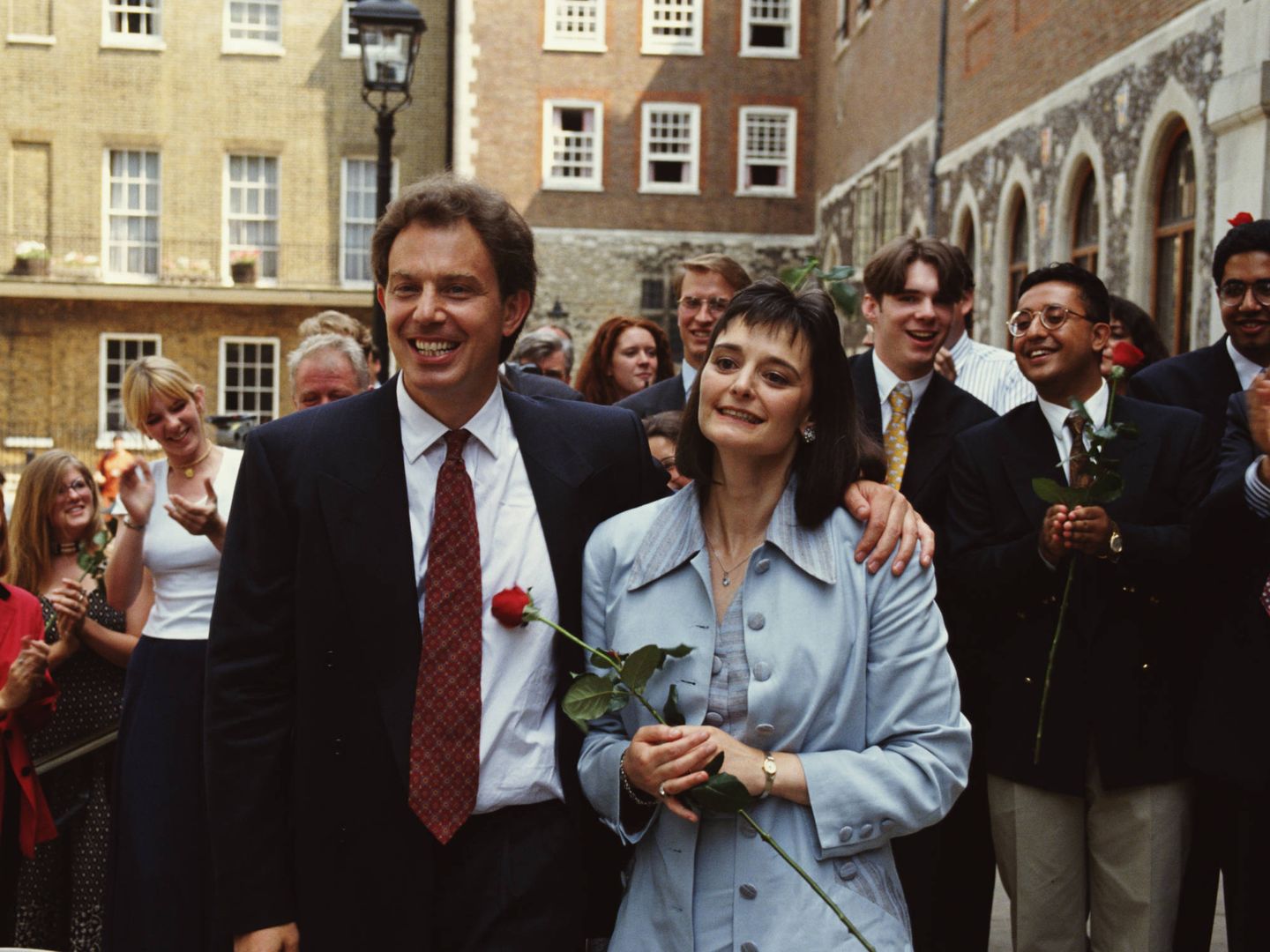  El que fuera líder laborista y su esposa, en una imagen de 1994. (Getty)