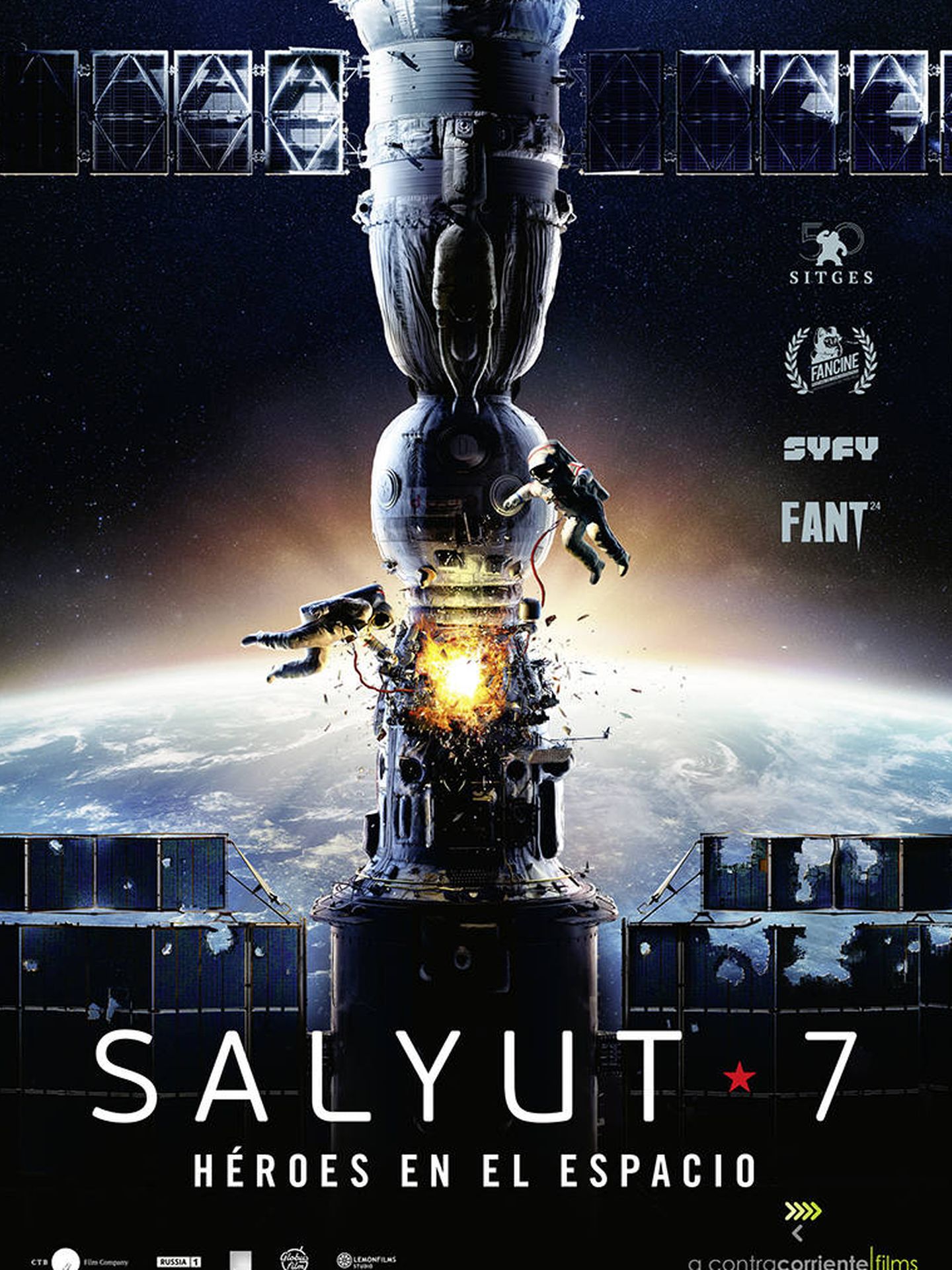 Cartel de 'Salyut-7'.