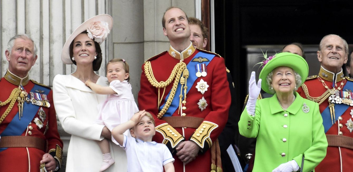 La familia real británica en el Trooping the Color (Reuters)