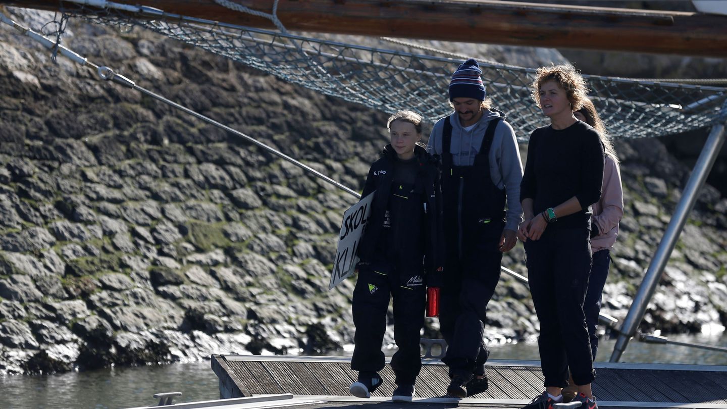 Greta Thunberg llega a Lisboa (Reuters)