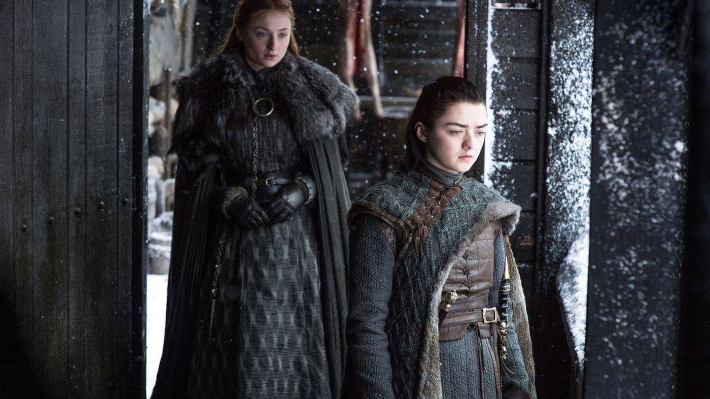Sansa y Arya Stark, reunidas en la séptima temporada de 'Juego de Tronos'. (HBO)