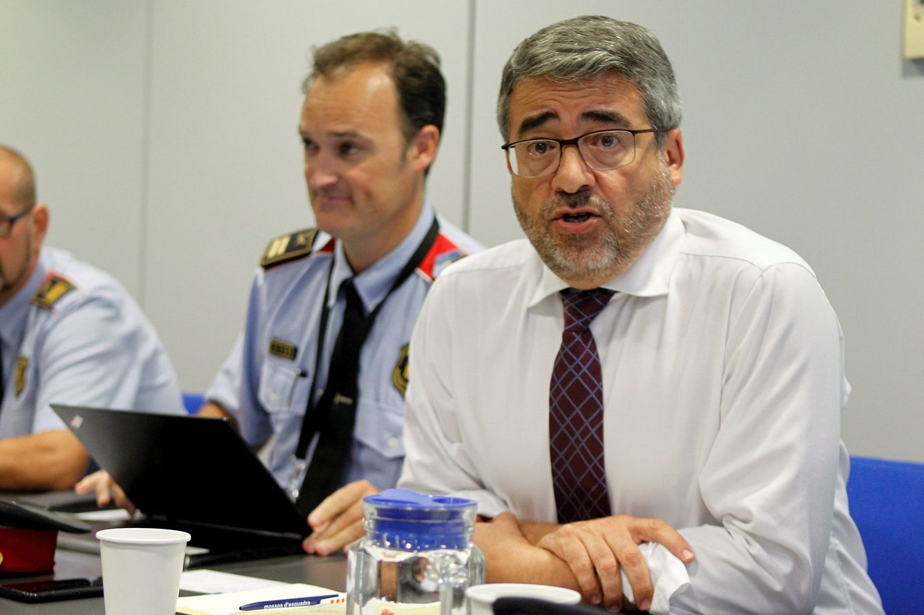 Andreu Martínez, en una reunión de los Mossos. (EFE)