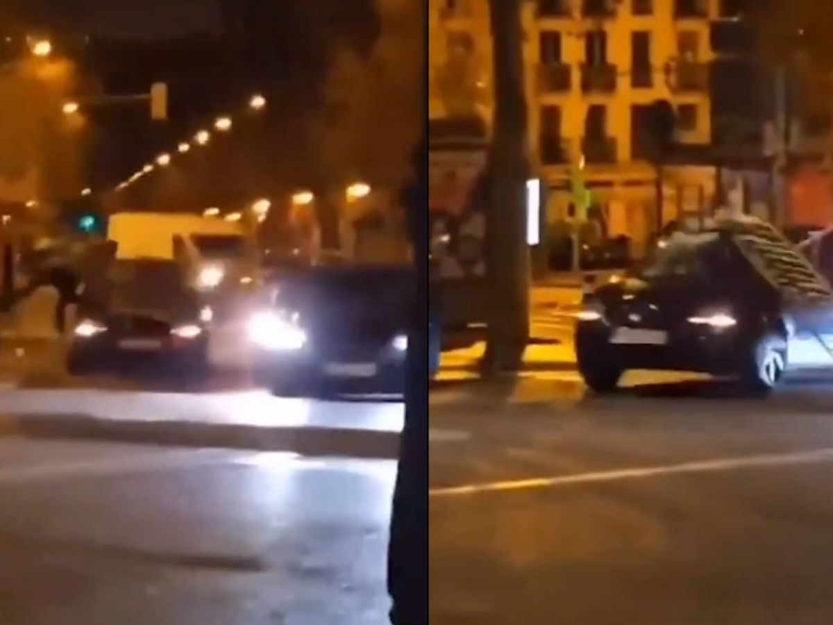 Foto: Brutal atropello en Puerta de Toledo (Madrid): embisten a un hombre y se dan a la fuga. 